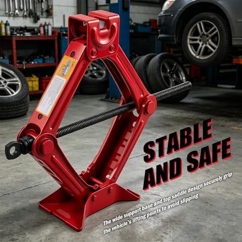1.5 Ton Car Scissor Jack, 3.93"-13.18" Adjustable Low Profile Car Jack - Image 7