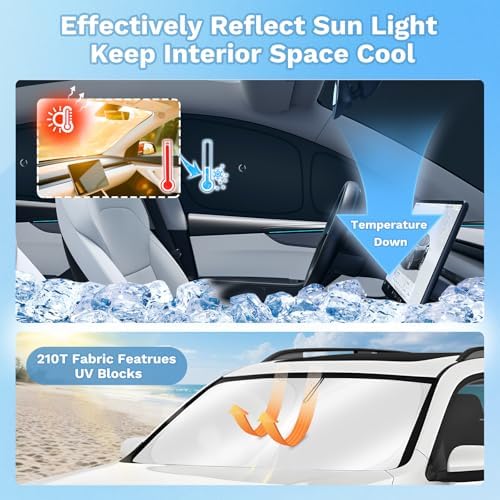KUST Car Window Shades for 2020-2024 Tesla Model Y Accessories - Image 3