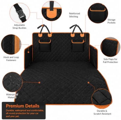 SUV Dog Cargo Liner for Pets for Jeep Liberty 2002-2012, Water-Resistant & - Image 3