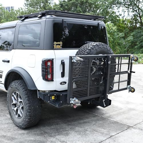 PioneerWorks Foldable Hitch Cargo Carrier w/Quick Detachable Basket 2-in-1 - Image 5