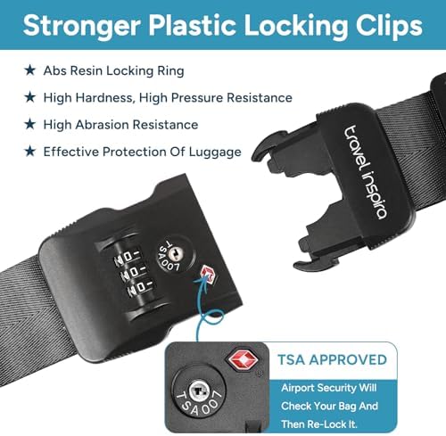 Travel Inspira Anti-Theft Suitcase Belt - Image 4