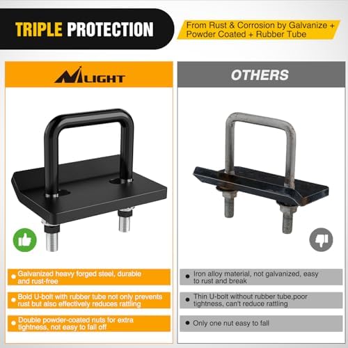 Nilight Trailer Hitch Tightener Anti Rattle - Image 5