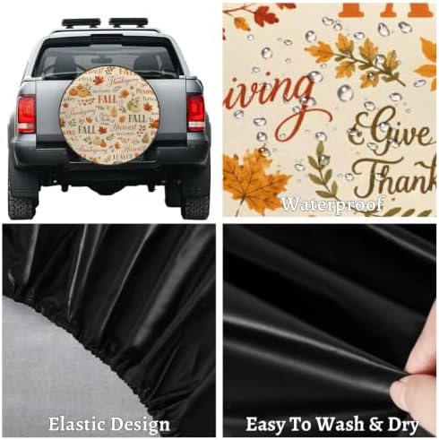 Fall Spare Tire Cover Waterproof Dust-Proof Spare Wheel Covers - Image 4
