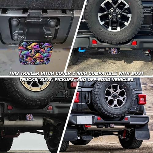 2" Trailer Hitch Cover Rubber Receiver Tube Cap Trailer Hitch Covers - Image 5