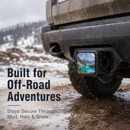Trailer Hitch Covers Lake Rocky Mountain Heavy Duty 2 Inch Hitch Cover - Image 3
