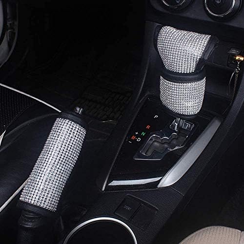 2 Pcs Bling Bling Auto Car Shift Gear Cover & Handbrake Cover by QINU