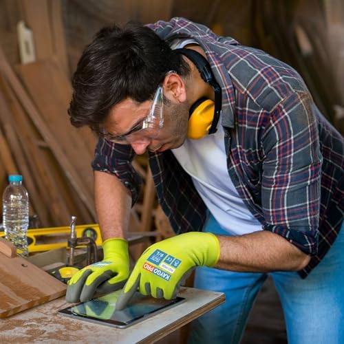 KAYGO Safety Work Gloves, PU Coated, 2-Finger Touchscreen - Image 4