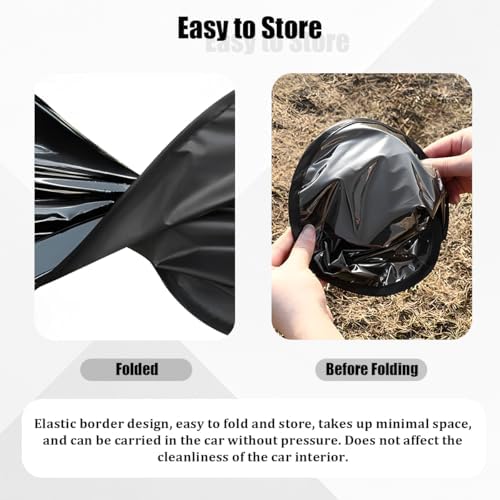 2PCS Car Window Shade, Static Suction Side Window Sun Shield Block UV Rays & - Image 4