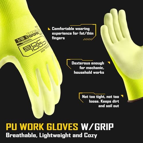 COOLJOB 12/60 Pairs Safety Work Gloves Pack Bulk - Image 2