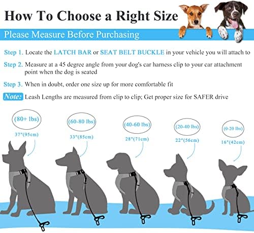 VIVAGLORY Dog Seatbelt Tuffbelt Dog Car Harness - Image 5