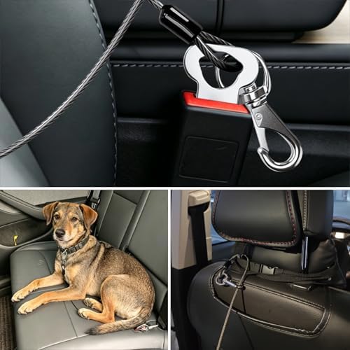 2pcs Dog Car Seat Belt, Chew Proof Pet Safety Belt - Image 6