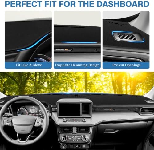 FIILINES Dash Cover Fit for Ford Maverick 2022-2025 2026, Dashboard Mat for - Image 4
