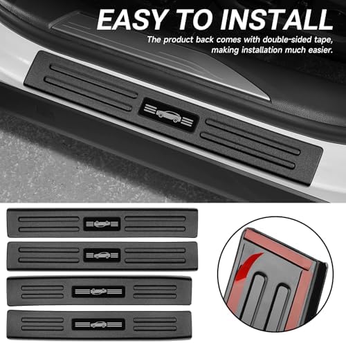 4PCS Door Sill Protector Compatible - Image 5
