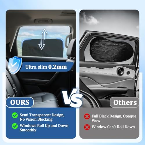 Car Window Shades for Baby, Static Cling Design for Smooth Lift Side Windows - Image 2