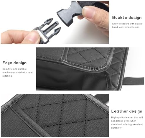 Car Back Seat Organizer, Large Capacity Foldable Car Headrest Hanging Organizer - Image 5