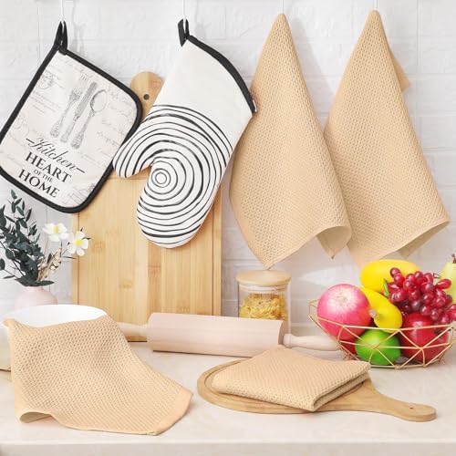 Homaxy 100% Cotton Waffle Weave Kitchen Dish Cloths 24-Pack - Image 6
