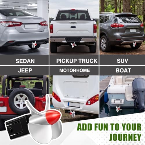 Timtin 3D Print Spinning Propeller Tow Funny Hitch Cover - Image 6