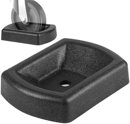 Jack Wheel Chock, Heavy Duty Reinforced Rubber Jack Caster Wheel Dock by KOMOKERU