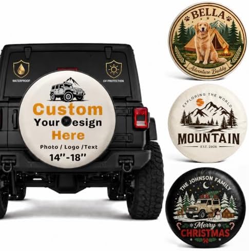 Custom Spare Tire Cover, PVC Leather Wheel Cover by Unknown