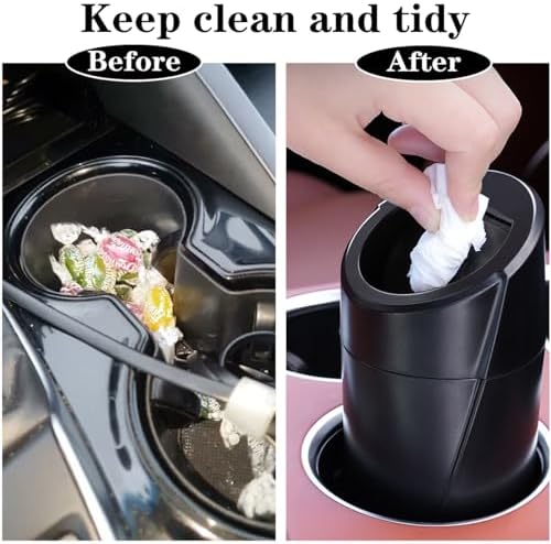 Car Trash Can Bin with Lid - Image 2