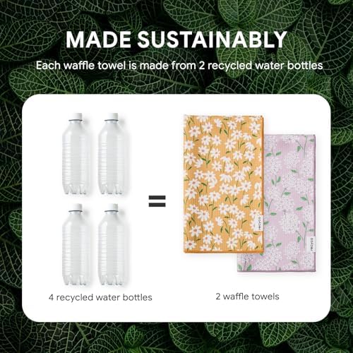 RECYCO Waffle Kitchen Towel Set of 2 - Image 6