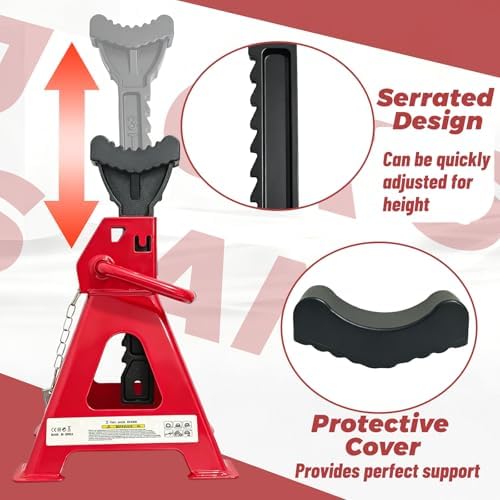 HENBOW Jack Stands, 3 Ton Capacity, 1 Pair - Image 3
