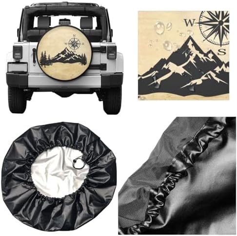 Nature Mountain Compass Spare Tire Cover - Image 3