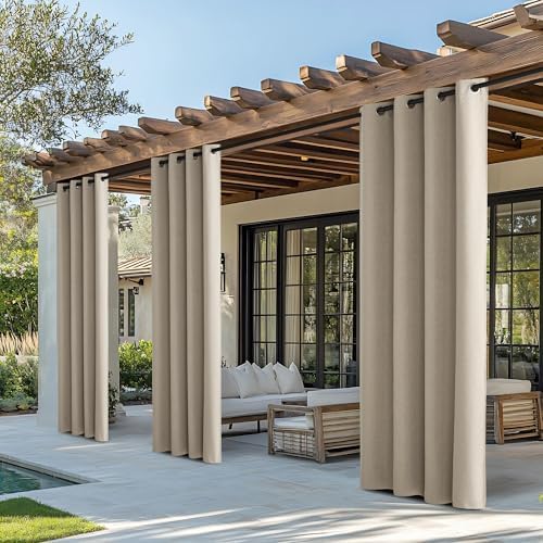NICETOWN 100% Blackout Outdoor Curtains by NICETOWN