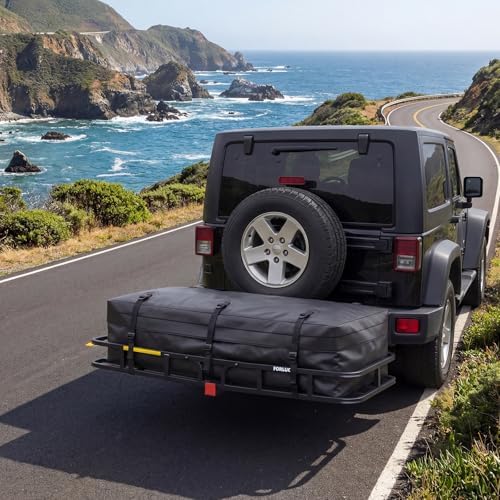 Forluck 53" x 19" x 5" Hitch Mount Cargo Carrier, 500 lbs Capacity Heavy Duty - Image 4