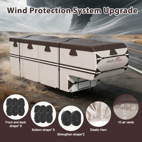 37-41ft 5th Wheel RV Cover, 9-Layer Waterproof Camper Cover - Image 5