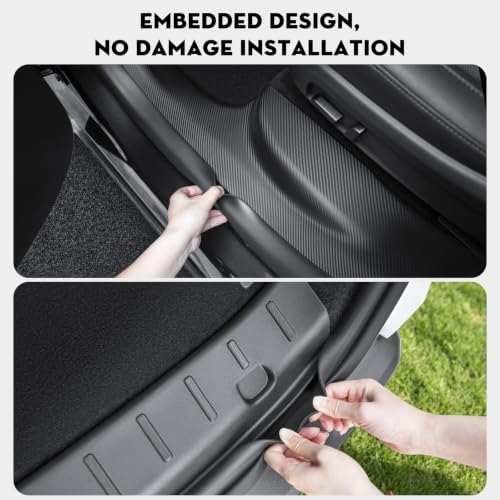 5PCS Door Sill Protector for Tesla Model YL Door Entry Guard Anti-Kick Full - Image 6