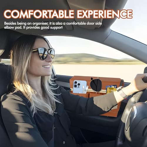 wuyaoyao Leather Car Window Armrest Storage Box - Image 6