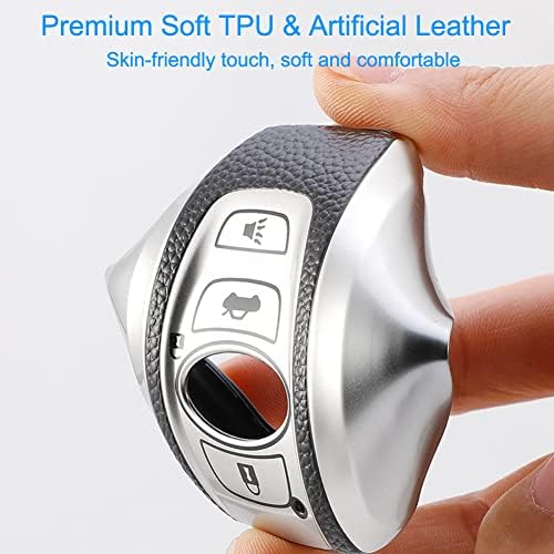 Subaru Key Fob Cover, Premium Soft TPU Leather Full Cover Protection Case - Image 4