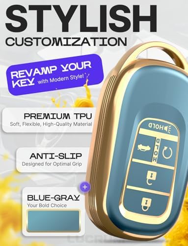 Lucrum Compatible with Honda Key Fob Cover & Keychain - Image 3