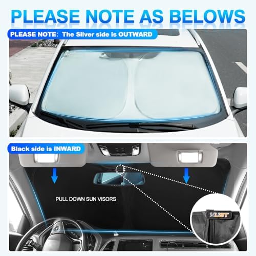 KUST Windshield Sun Shade for Lincoln MKC SUV 2015 2016 2017 2018 2019 Sunshade - Image 5