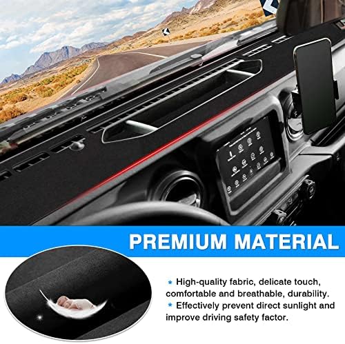 Autorder Dashboard Cover Mat for 2020-2024 Jeep Gladiator JT Accessories Dash - Image 4