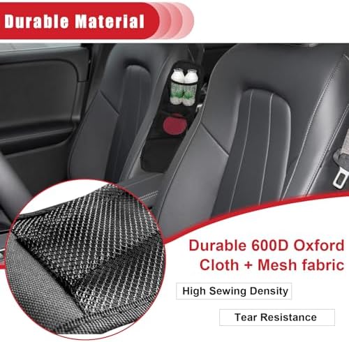 QUICTO Car Seat Storage Hanging Bag, Car Multifunctional Storage Mesh Net Pocket - Image 6