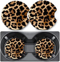 2 Pack Leopard Print Car Coasters by Unknown