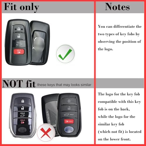 Silicone Remote Key Fob Cover for Toyota Camry 2018-2024 XLE XSE LE SE Corolla - Image 2