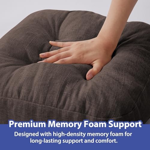 IASEAHK Memory Foam Dining Chair Cushions, 16.5"x16.5"x3.5" - Image 5