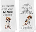 Funny Beagle Dish Towels Set by Geqtt
