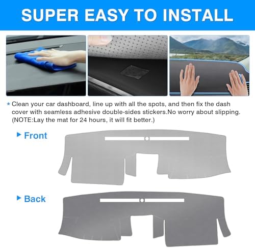 Autorder Gray Dashboard Cover Mat - Image 5