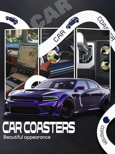 WOCOCN Car Coasters, Cup Holder Coasters - Image 4