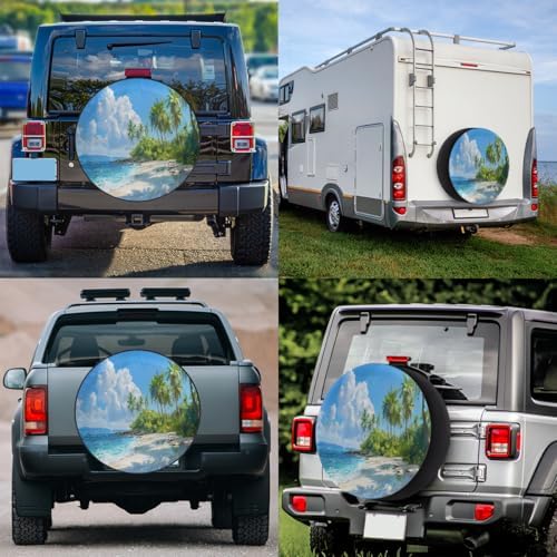 Summer Beach Sea Spare Tire Cover Dust-Proof Wheel Protector - Image 6