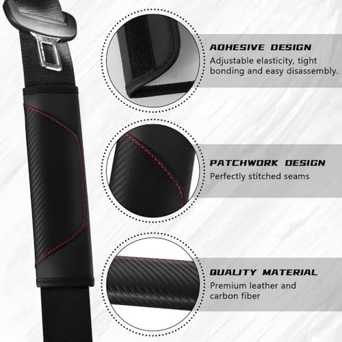 2PCS Car Seat Belt Cover Pads, Seatbelt Shoulder Cushion - Image 3