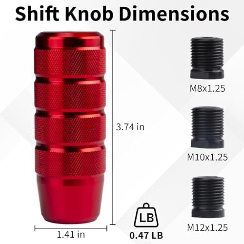 ecocstm Car Shifter Knob, Aluminum Gear Shift Style Knobs, Car Accessories - Image 2