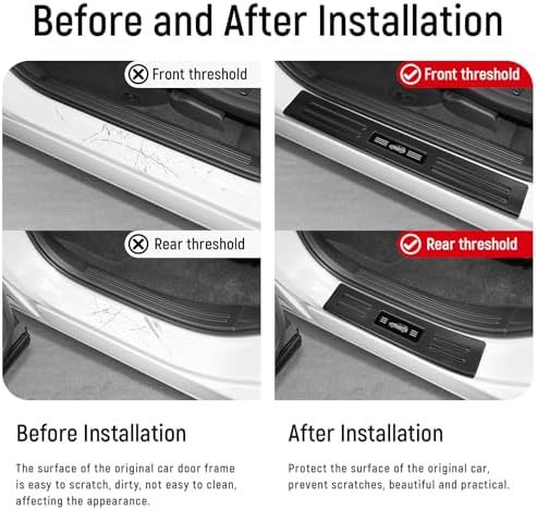 4PCS Door Sill Protector for Honda CRV 2026 2025 2024 2023 Hybrid Accessories - Image 2
