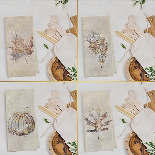 Vintage Fall Dish Towels Set - Image 2