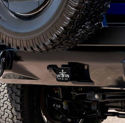 Swono Tow Hitch Cover He Saved My Life 2 inch Rubber Practical Tow Receiver - Image 6