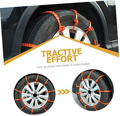 Car Tire Anti-skid Cable Ties 10pcs Plastic Emergency Traction Chains - Image 4